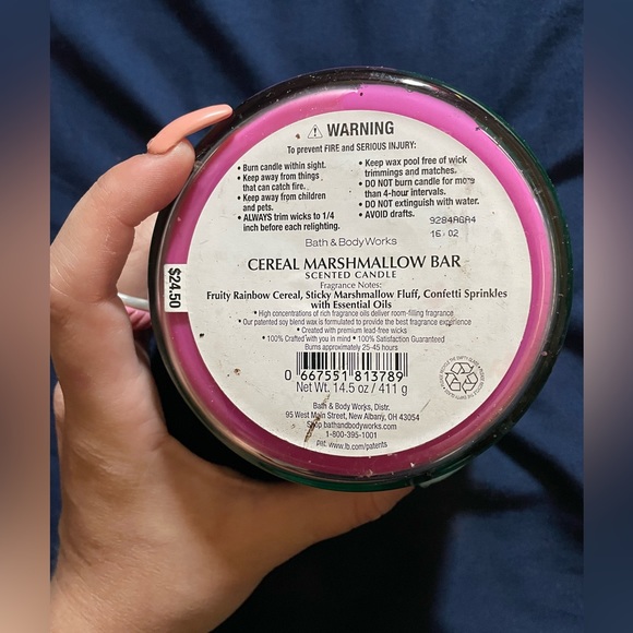 Cereal Marshmallow Bar BBW Candle - Picture 2 of 2